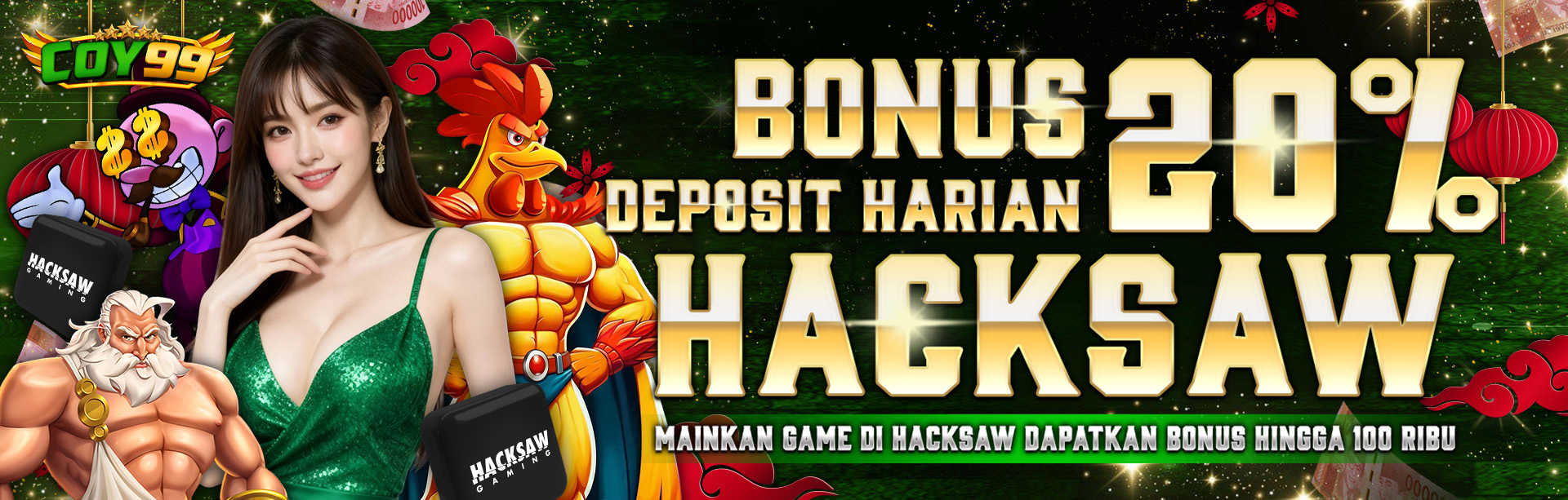 BONUS DEPOSIT HARIAN 20% HACKSAW