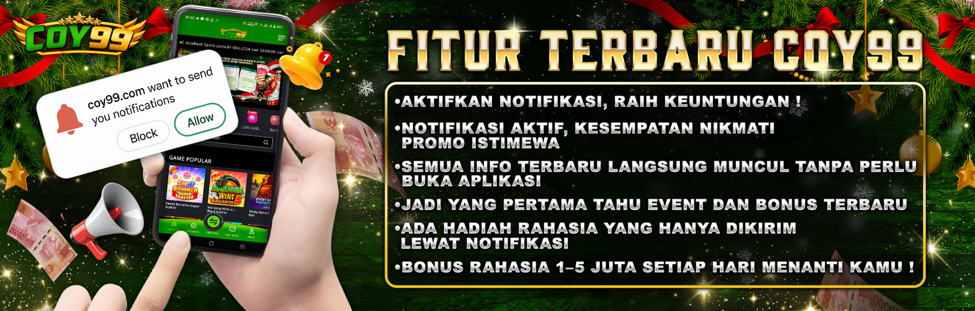  BONUS RAHASIA DARI NOTIFICATION