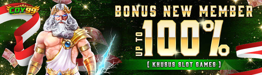 BONUS NEW MEMBER UP TO 100% SLOT GAMES