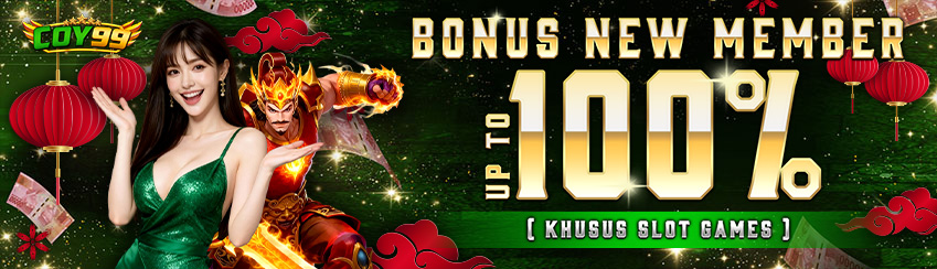 BONUS NEW MEMBER UP TO 100% SLOT GAMES