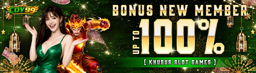 BONUS NEW MEMBER UP TO 100% SLOT GAMES